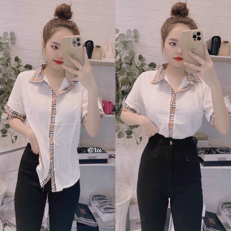 SƠ MI KATE PHỐI VIỀN 01