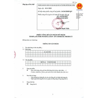 Toner DNA Laco 150ml (Tặng 1 máy phun sương NANO)