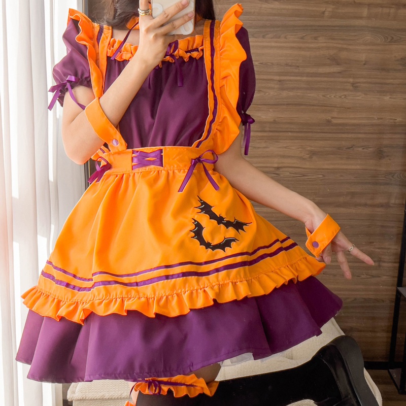 Trang Phục Hóa Trang Halloween Nhân Vật Người Dơi / Bí Ngô Tay Phồng Cho Nữ