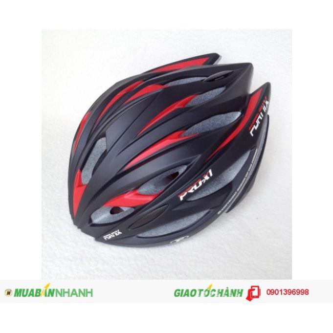 Hàng Siêu HoT nón bảo hiểm thể thao xe đạp fornix ( đen sọc đỏ)