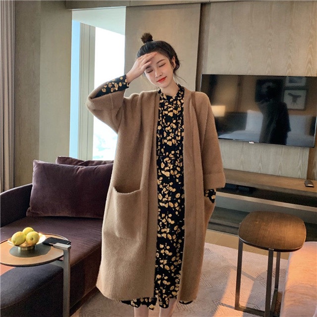 Áo khoác lông dáng dài