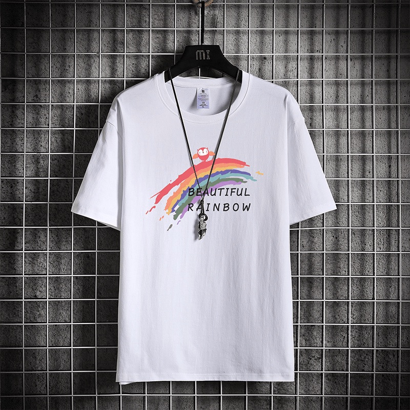 ALBUM ÁO THUN NAM NỮ TAY NGẮN UNISEX BEAUTIFUL RAINBOW CÓ SIZE TRẺ EM CHO CẢ GIA ĐÌNH THỜI TRANG AOMIVN