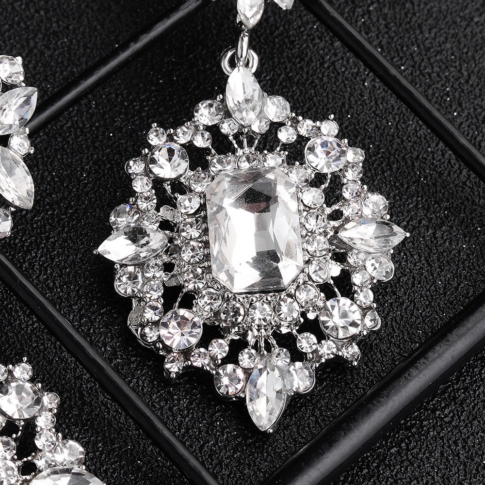 Khuyên Tai Hợp Kim Đính Đá Phong Cách Âu Mỹ Thời Trang