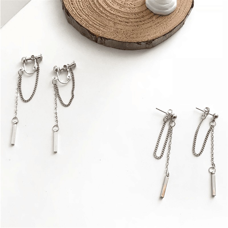 Khuyên Tai Dáng Dài Phong Cách Cá Tính Hàn Quốc A431