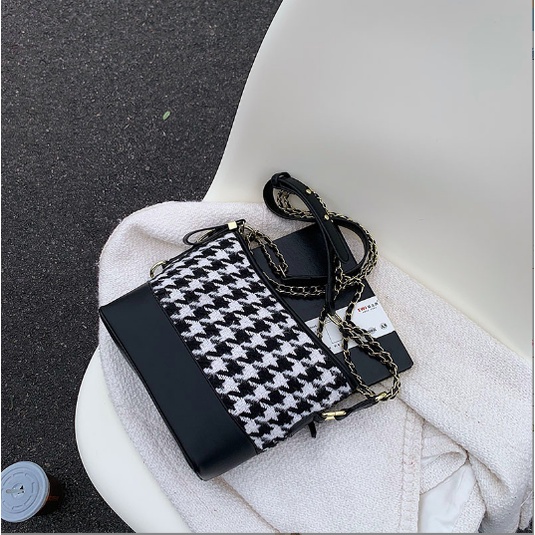 Larosabyh: Túi xách caro đen trắng thời trang Hàn Quốc [TX035]