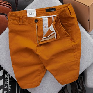 Quần kaki lưng tây co giãn 4 chiều QKK01 Vàng Bò - Mengo