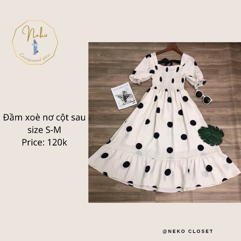 Đầm xoè chấm bi