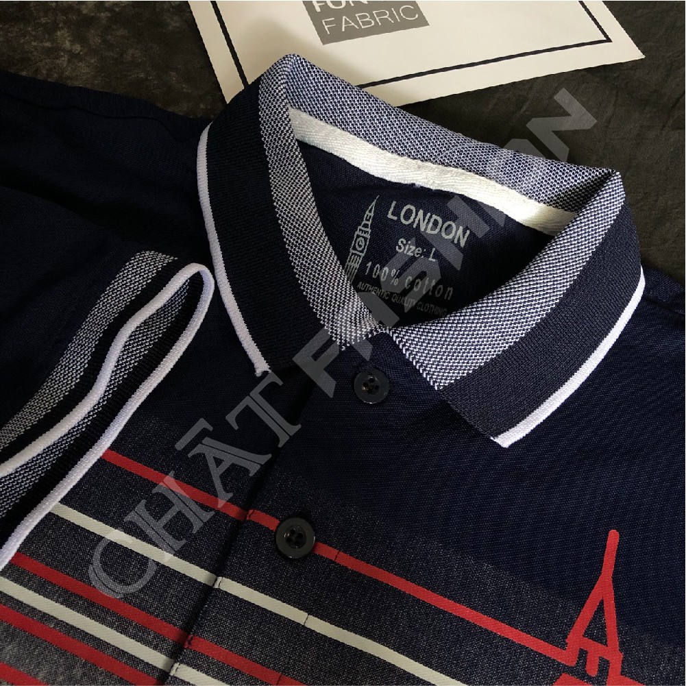 Áo Thun Nam 💕𝘍𝘳𝘦𝘦𝘴𝘩𝘪𝘱💕Áo Polo Tay Ngắn Tháp Đồng Hồ Thun Cotton Mềm  3 Màu 4 Size - Mã PS0054 - STAND | BigBuy360 - bigbuy360.vn