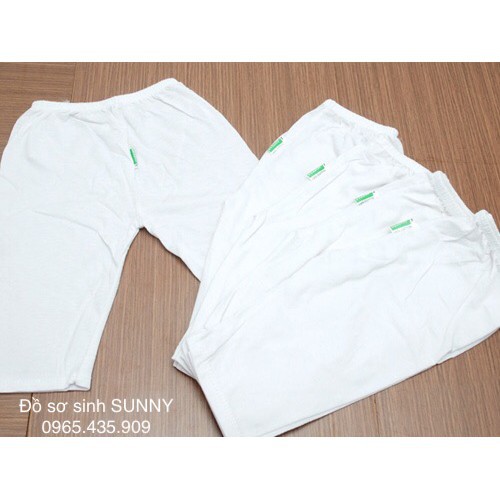 Combo 10 quần dài cotton trắng cho bé ( size đến 28kg)