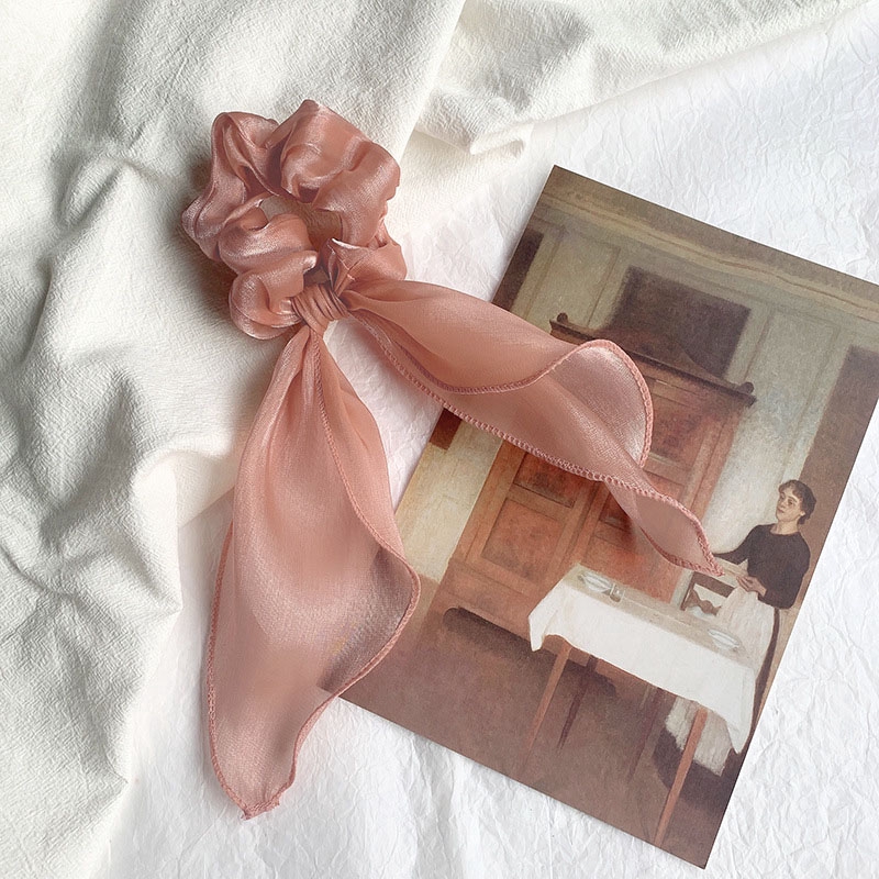 MANYUE Dây buộc tóc họa tiết nơ quyến rũ hợp thời trang cho nữ