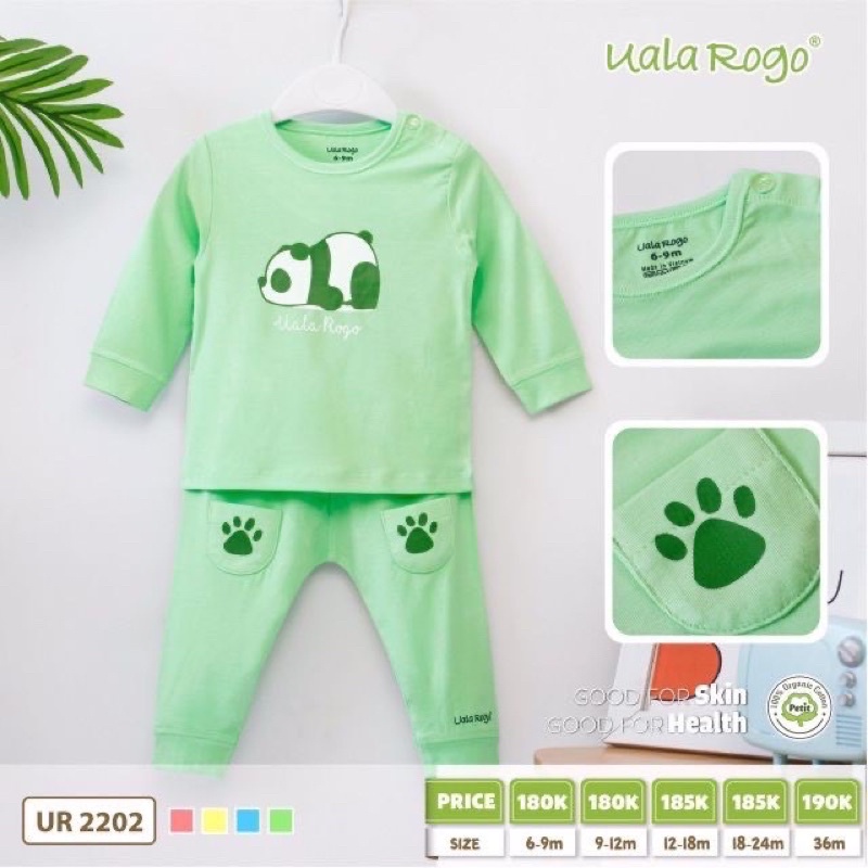 [SALE] UALA ROGO Bộ quần áo dài tay chất petit và Bamboo