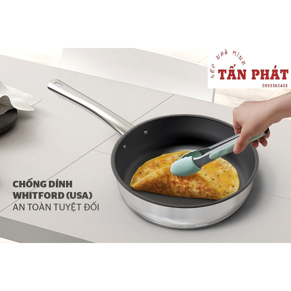 Chảo inox 5 đáy Sunhouse đáy từ 16/20/24/26cm siêu dày đẹp