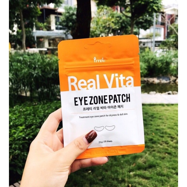 Mặt nạ mắt PRRETI cấp ẩm chống thâm chống nhăn cho mắt PRRETI Real Vita EYE ZONE Patch