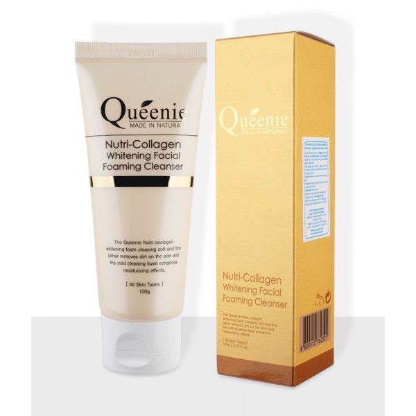 Sữa rửa mặt Queenie Nutri Collagen Whitening Facial Foaming Cleanser