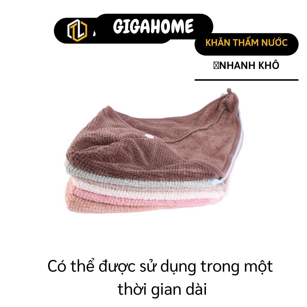Khăn Quấn Tóc GIGAHOME Khăn Ủ Tóc Nhanh Khô Siêu Tốc, Hút Ẩm Và Thoáng Khí 8755