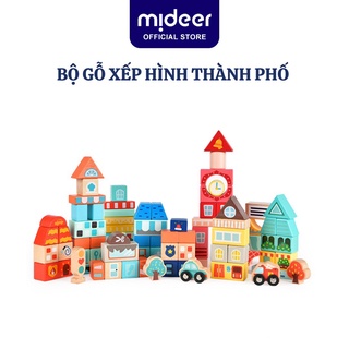 Đồ Chơi Gỗ Cao cấp Cho bé Mideer CITY BLOCKS 2,3,4,5 Tuổi