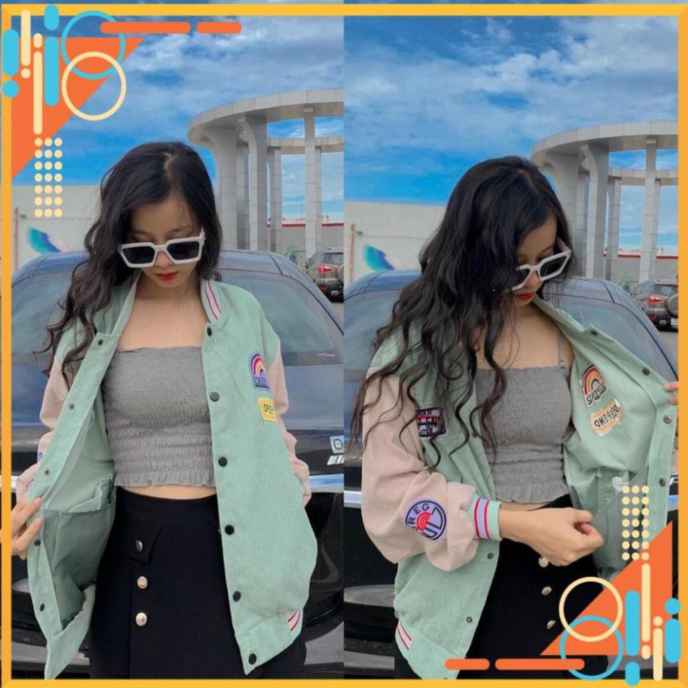 [FreeShip] Áo Khoác Bomber Nhung Cầu Vồng Chất Vải Mềm Mịn NV*** | BigBuy360 - bigbuy360.vn