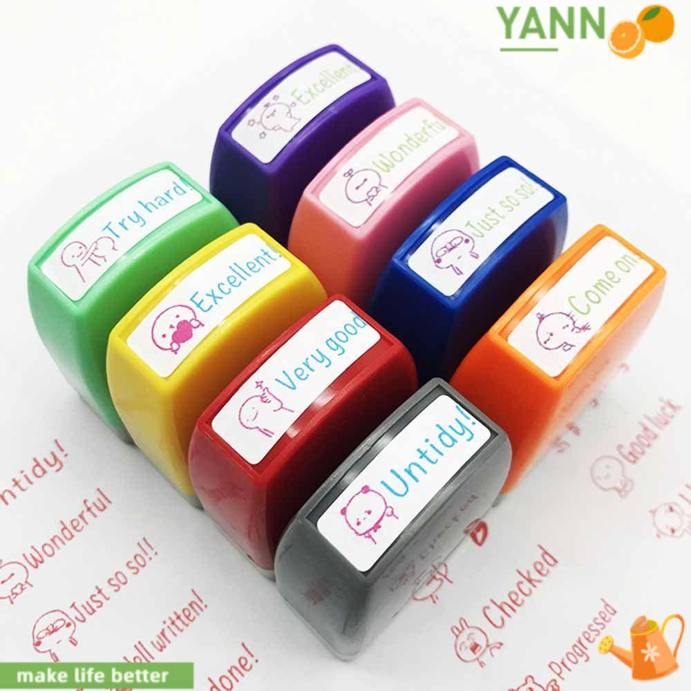 Con Dấu Họa Tiết Hoạt Hình Chữ Tiếng Anh Độc Đáo 1 Cho Bé