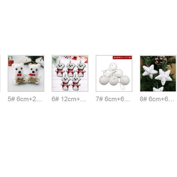Túi Đựng Quà Trang Trí Cây Thông Noel 3cm 2.5cm 4cm 5cm