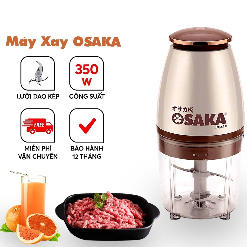 Máy Xay Osaka Nắp Đồng Xay Sinh Tố, Xay Thực Phẩm Đa Năng