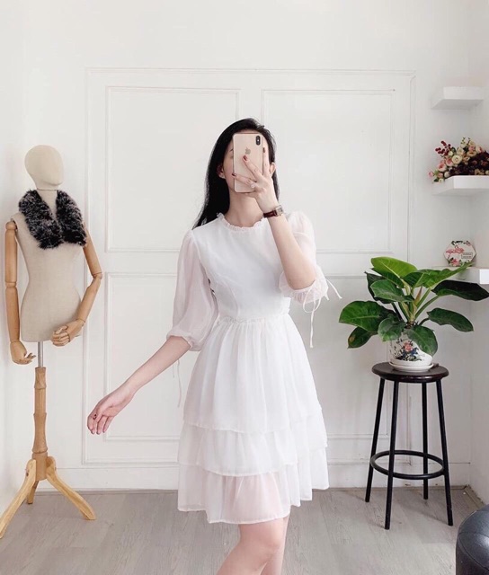 Đầm dự tiệc voan 2 tầng cao cấp | BigBuy360 - bigbuy360.vn