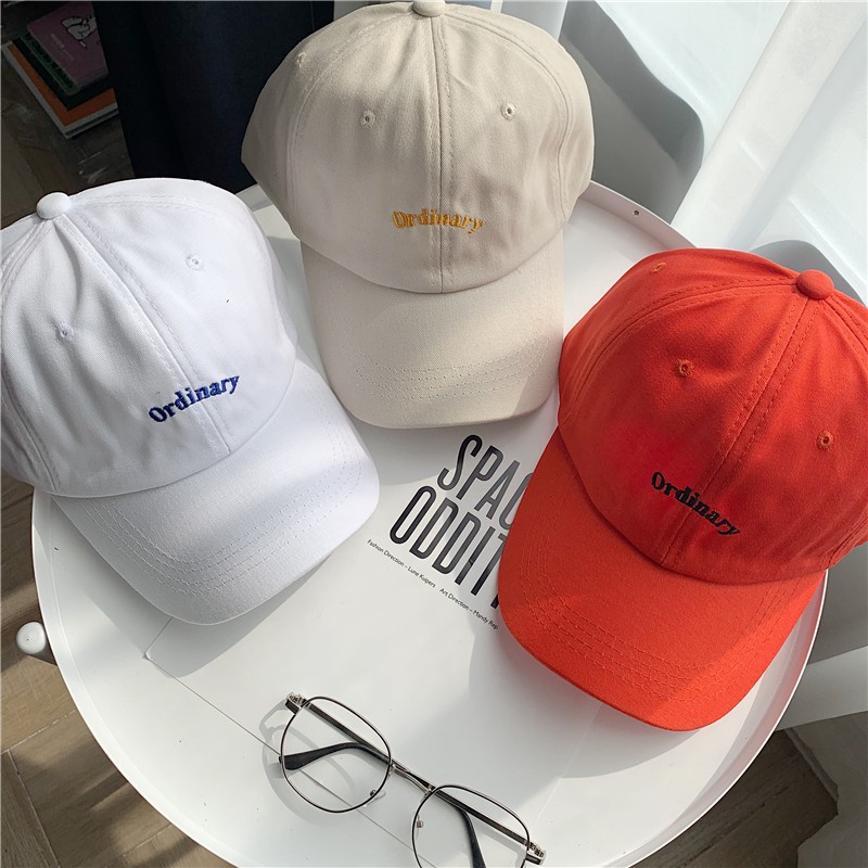 Embroidered Baseball Cap Fashion Korean Style Men Hat INS