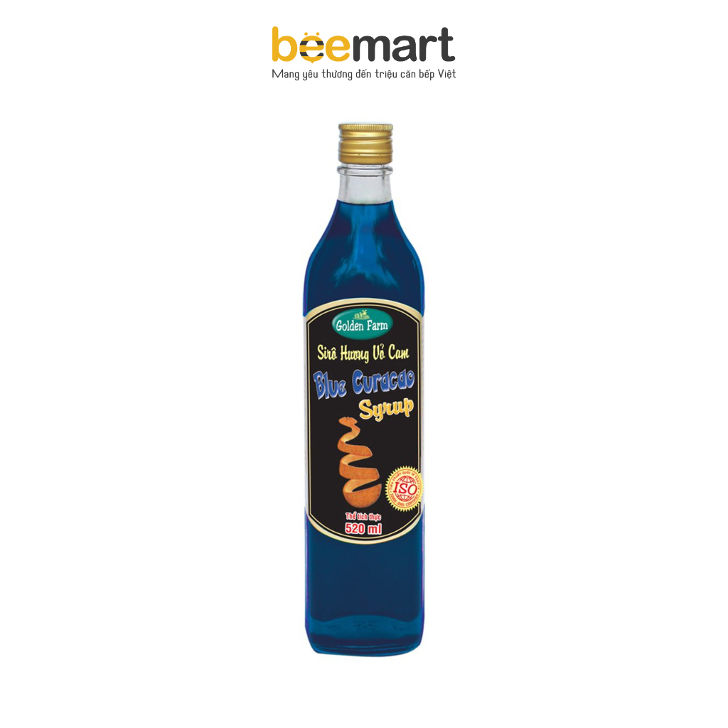 Siro Vỏ cam Blue Curacao Golden Farm