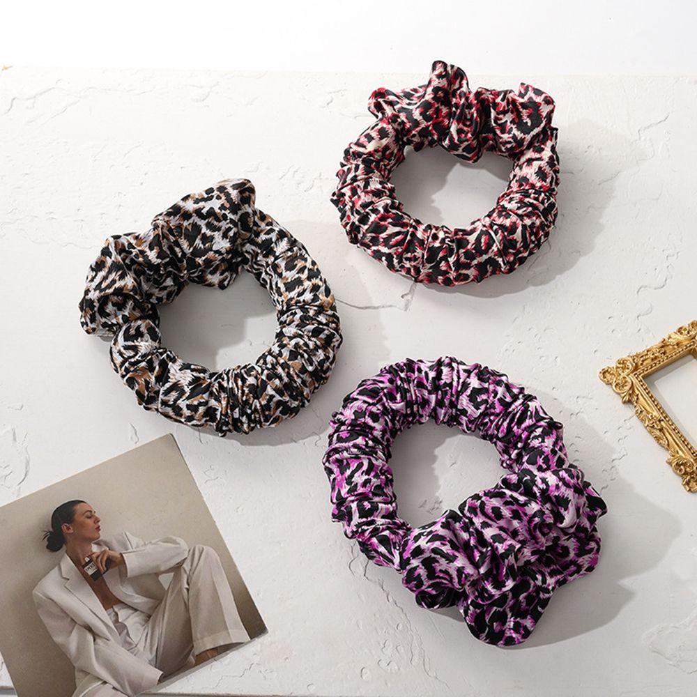 IVORY Dây Buộc Tóc Co Giãn Họa Tiết Hoa Phong Cách Hàn Quốc Đơn Giản Cho Nữ