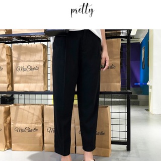 Quần baggy big size 9 tấc màu đen đính nút ống size lớn 60-90kg