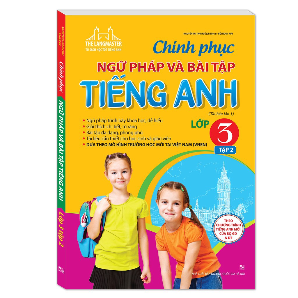 Sách - Combo Chinh phục ngữ pháp và bài tập tiếng Anh lớp 3 (trọn bộ 2 tập) | BigBuy360 - bigbuy360.vn