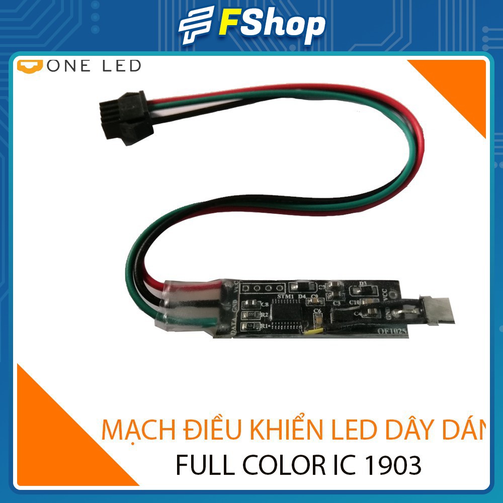 Mạch điều khiển LED DÂY DÁN FULLCOLOR 1903 OneLED (tặng kèm remote 24 phím)