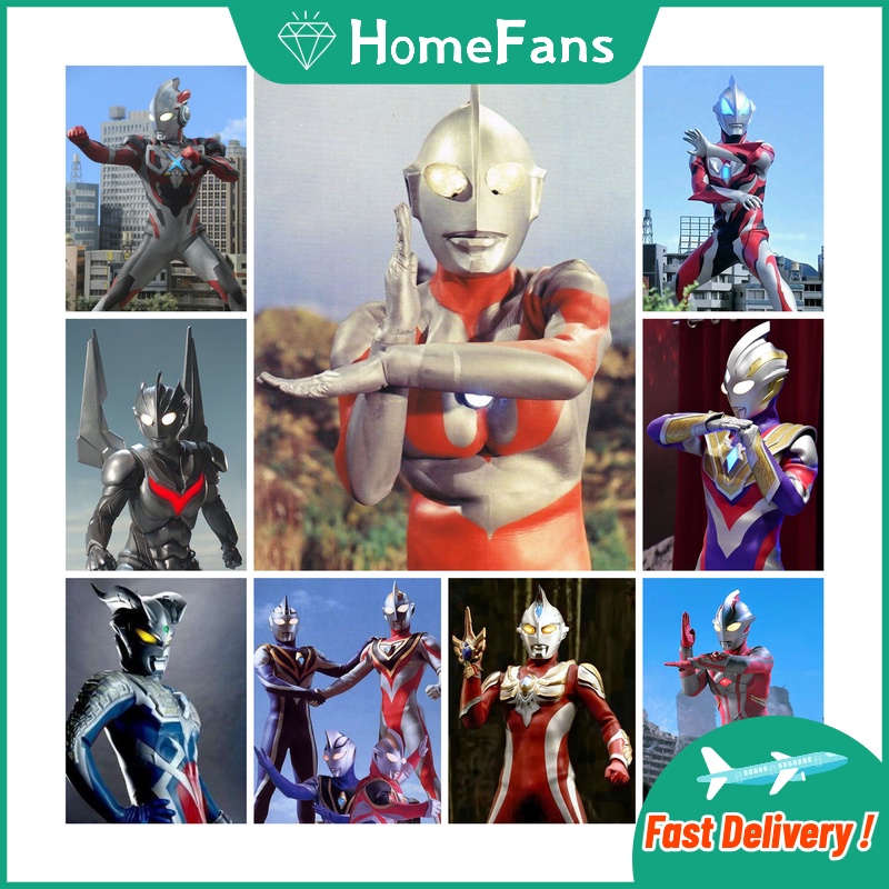 Bộ Tranh Đính Đá 5D Tự Làm Hình Ultraman 30x40cm / 40x50cm