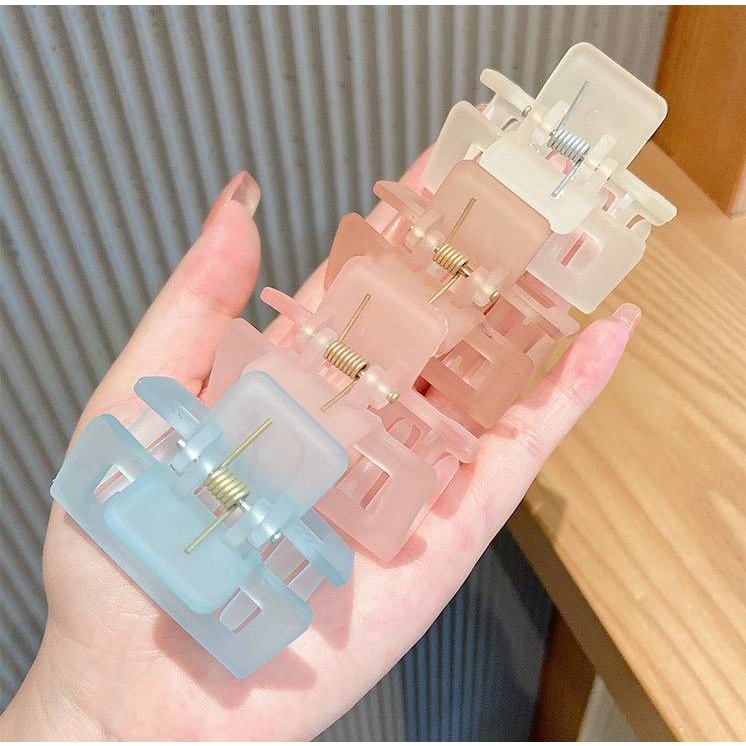 Kẹp tóc VUÔNG càng cua màu pastel cực xinh K65