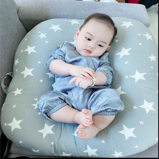Gối chống trào ngược cho bé Tặng gối chống móp đầu cho bé( Size 70cmx70cm)