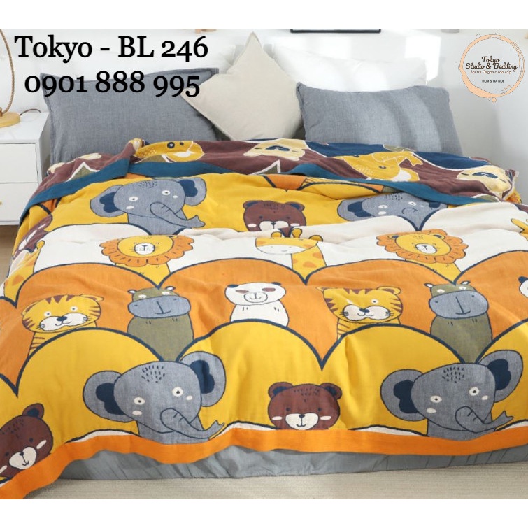 S28_Chăn Xô Organic Cotton Dòng Cao Cấp