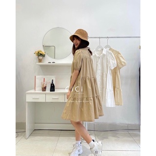 VÁY BABYDOLL SƠ MI CỔ ĐỨC