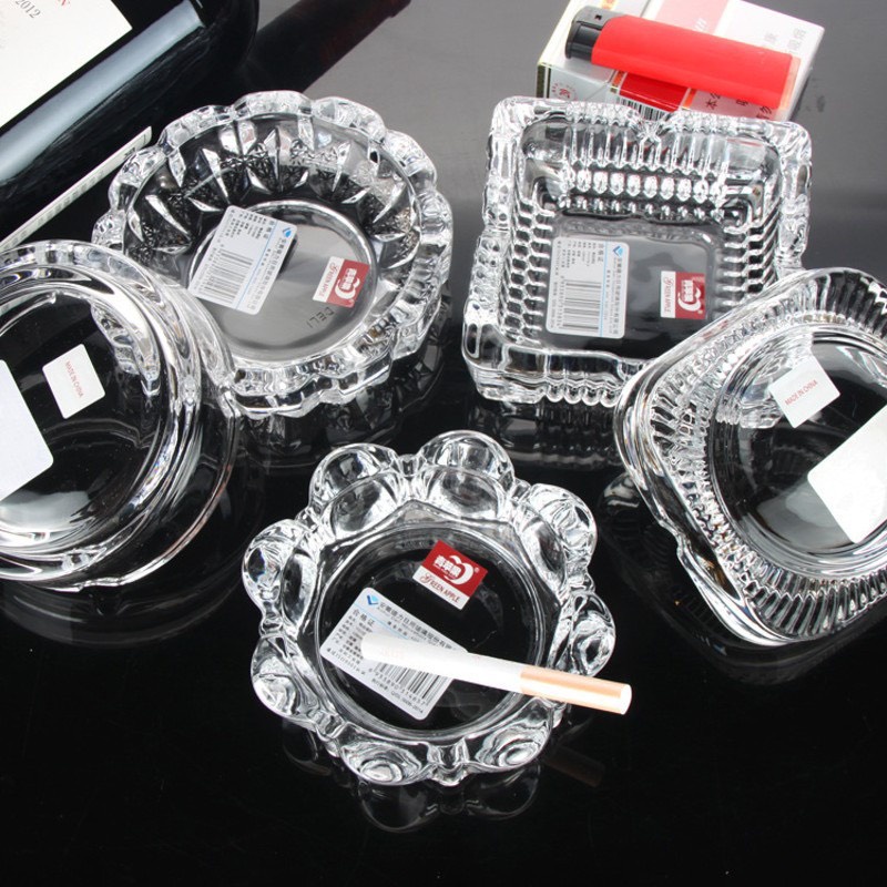 Gạt tàn thuốc lá thủy tinh Glass Ware,gạt tàn thủy tinh vuông chất lượng đẹp