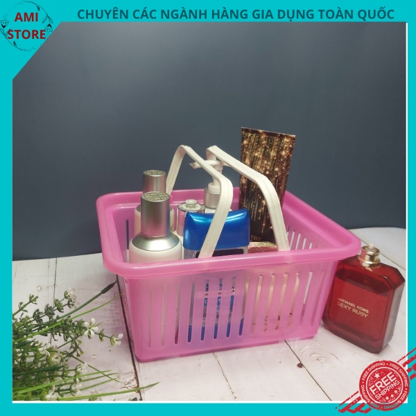 ❤️Giỏ nhựa có quai xách đựng đồ phòng tắm/nhà bếp/ dụng cụ đa năng Thiên Đường tiện ích giá sốc❤️