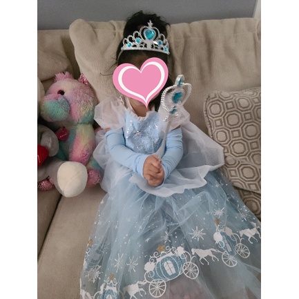 Đầm Hóa Trang Công Chúa Lọ Lem Nhân Dịp Halloween Cho Bé Gái