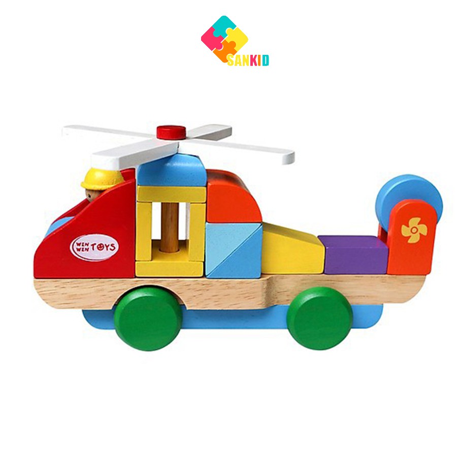 Trực thăng lắp ráp - Đồ chơi gỗ Winwintoys
