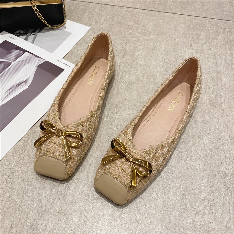 Order giày big size nữ búp bê size 40 - 45 đế bệt mũi vuông