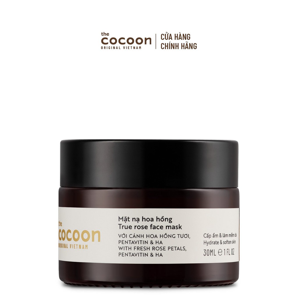 Mặt nạ hoa hồng Cocoon cấp ẩm &amp; làm mềm da 30ml