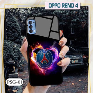 Ốp lưng kính 3D OPPO Reno 4-hình đội bóng