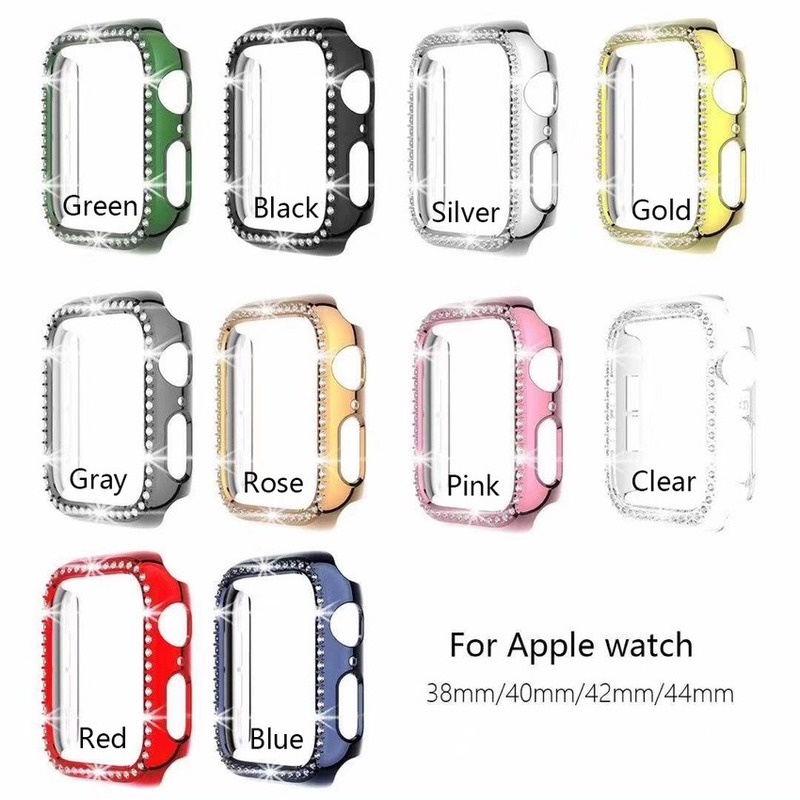 Kính ốp bảo vệ mặt đồng hồ thông minh apple watch series 6 5 4 3 2 44mm 40mm 42mm 38mm