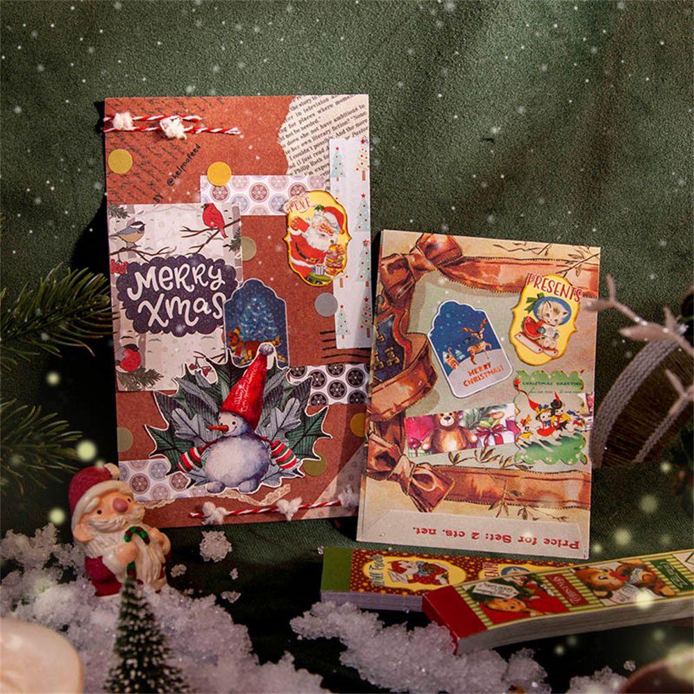 Set 30 Tờ Nhãn Dán Trang Trí Album / Lập Kế Hoạch / Người Tuyết Giáng Sinh