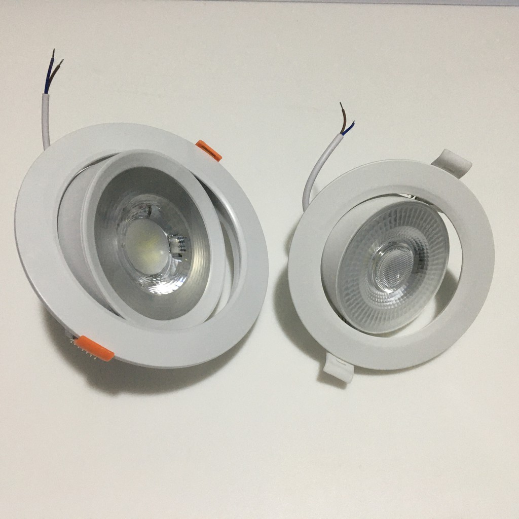 Đèn led âm trần chiếu điểm spotlight, led rọi, xoay lật góc, 9W, 12W ///