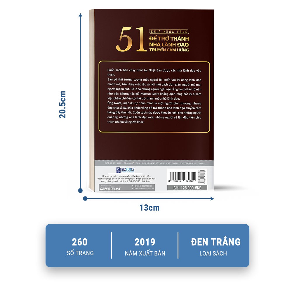 Sách 51 Chìa Khóa Vàng Để Trở Thành Nhà Lãnh Đạo Truyền Cảm Hứng BizBooks