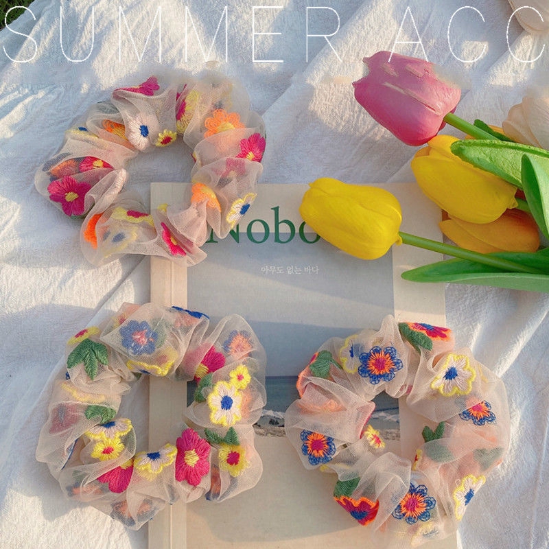 Băng Đô Ren Thêu Hình Hoa Hướng Dương Lớn Xinh Xắn Cho Nữ