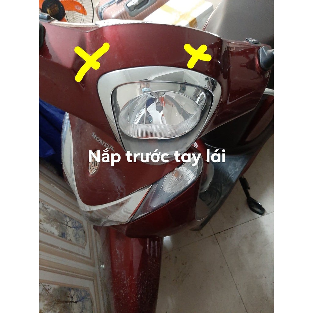 Nắp sau tay lái gáy Bộ nắp trước tay lái sh mode 2013-2019 honda