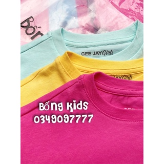 Áo Phông Bé Gái Basic Trơn GÊ